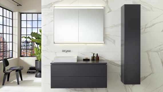 Geberit ONE black-and-white bathroom Geberit ONE black-and-white bathroom