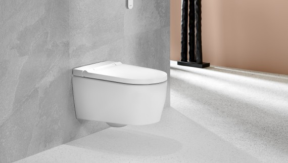 Geberit AquaClean, shower toilet with spray nozzle Geberit AquaClean, shower toilet with spray nozzle