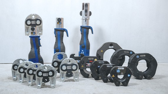 Wide range of pressing tools with pressing jaws and collars for reliable pressing Wide range of pressing tools with pressing jaws and collars for reliable pressing
