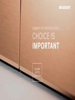 Geberit Actuator plate brochure Geberit Actuator plate brochure