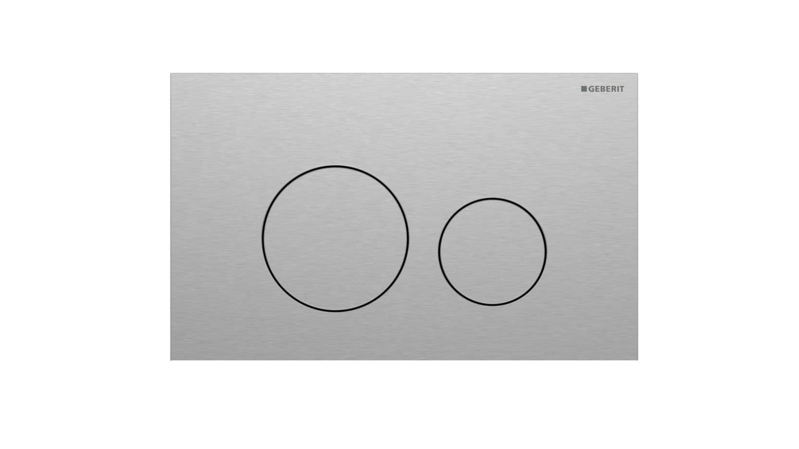 Geberit Sigma40 round, stainless steel