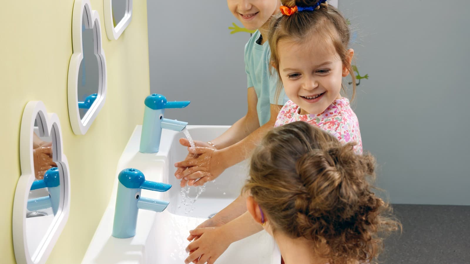 Children washing their hands Children washing their hands