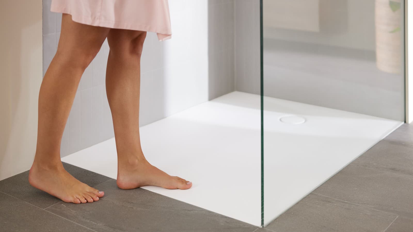 The new floor even Geberit CleanFloor30 shower surface