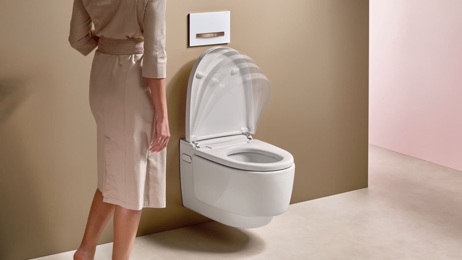 Geberit AquaClean Mera with automatic opener Geberit AquaClean Mera with automatic opener