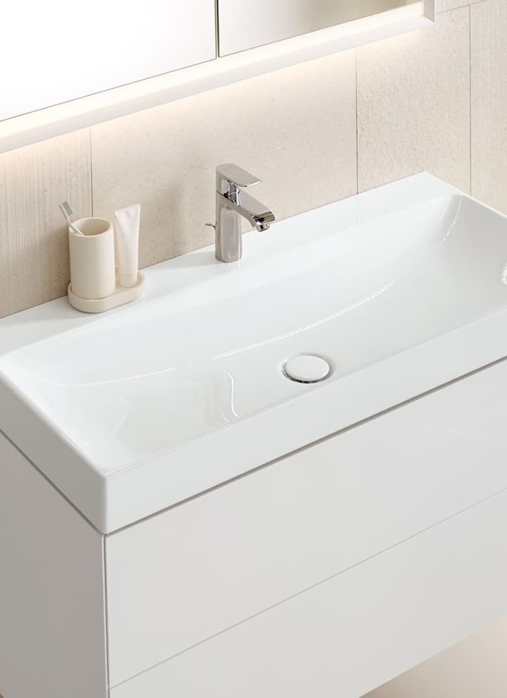 Geberit ONE washbasin (© Geberit) Geberit ONE washbasin (© Geberit)