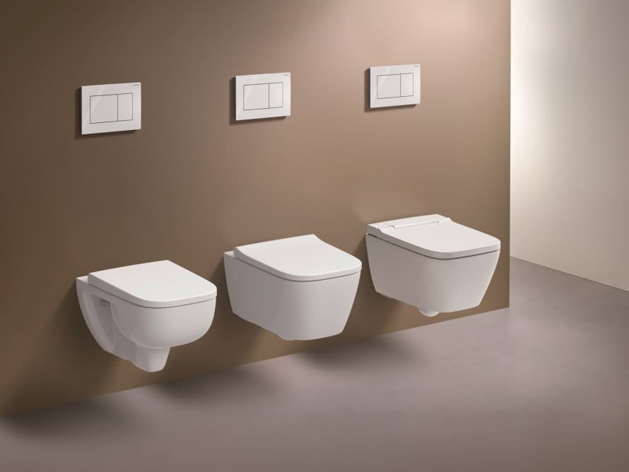 TurboFlush technology for WCs with square designs in all price segments