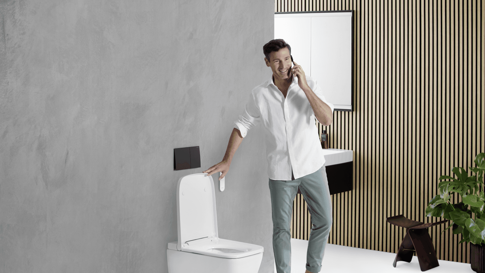 Geberit AquaClean Sela square with Sigma70 Geberit AquaClean Sela square with Sigma70