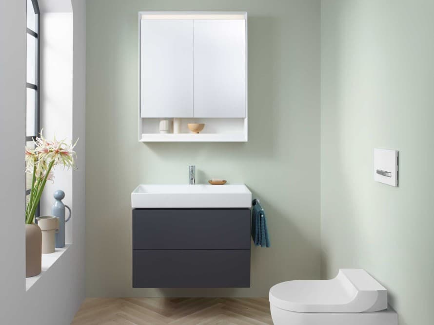 Bathroom in light colours