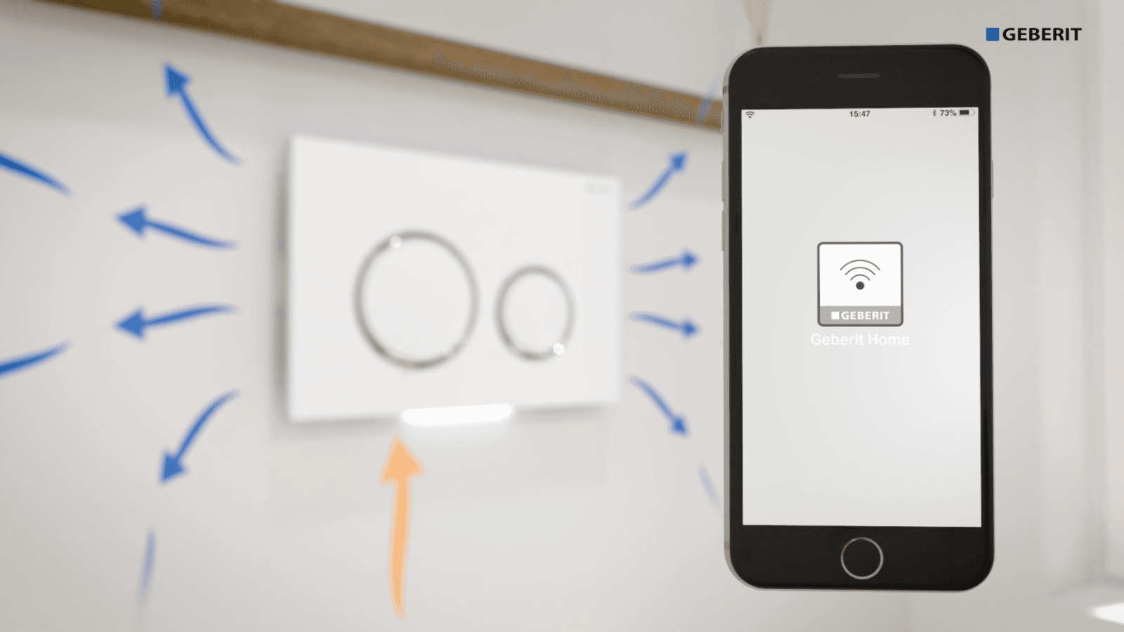 You can use the Geberit Home App to control the smart functions of Geberit DuoFresh You can use the Geberit Home App to control the smart functions of Geberit DuoFresh