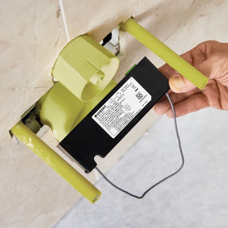 Plug-and-play: The power supply unit is plugged in by a sanitary specialist. An electrically skilled person is not required Plug-and-play: The power supply unit is plugged in by a sanitary specialist. An electrically skilled person is not required