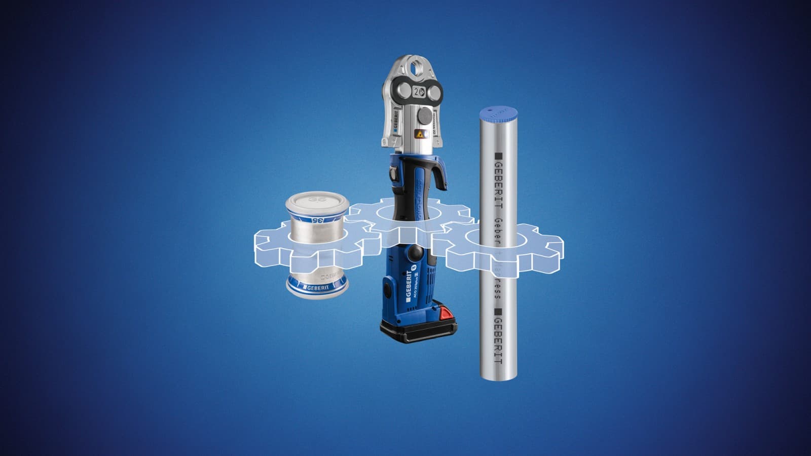 Secure pressing in the system with press fitting, system pipe and pressing tool