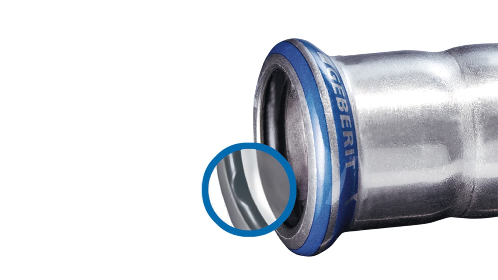 During pressure testing, unpressed connections are leaky due to the contour of the seal ring. During pressure testing, unpressed connections are leaky due to the contour of the seal ring.