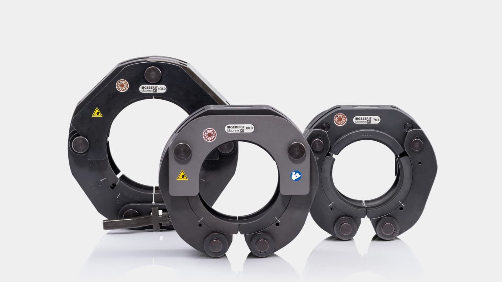 Geberit pressing collars with snap lock Geberit pressing collars with snap lock
