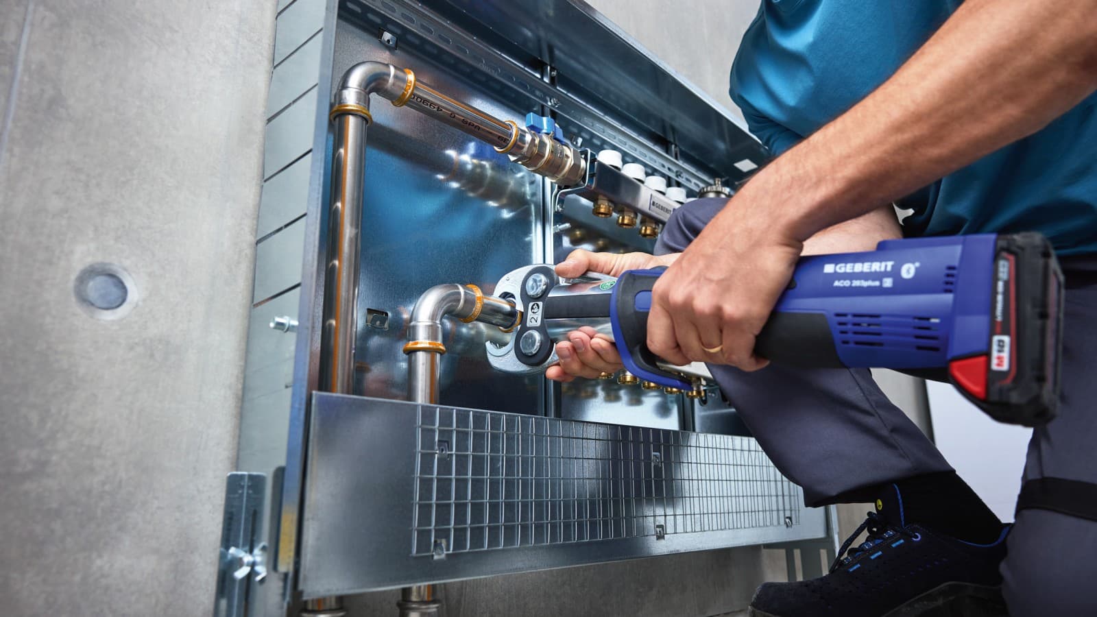 Geberit Mapress Therm processing in heating installation Geberit Mapress Therm processing in heating installation